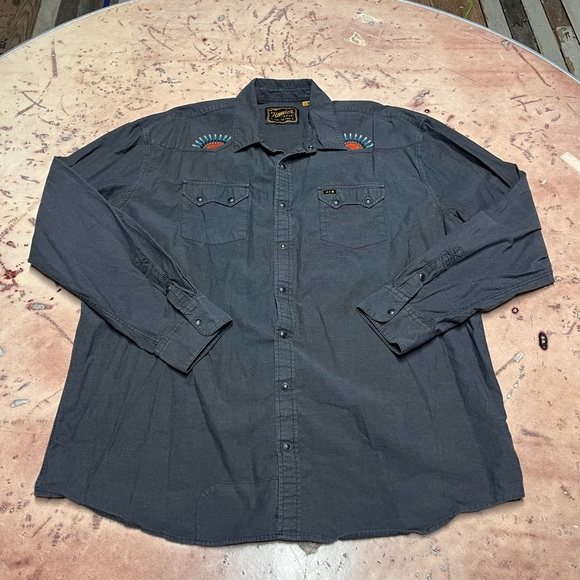 Howler Brothers Other - Howler Bros Gaucho Snapshirt 2XL Men’s Western Pearl Snap Patterned Sun Beams